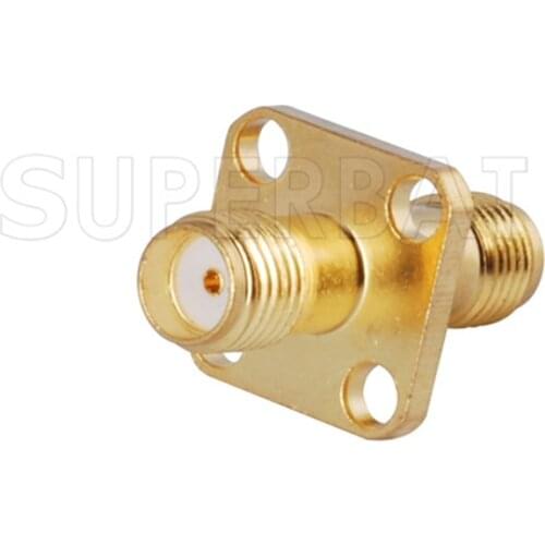 Superbat 5 pcs SMA Adapter SMA Female Jack to SMA Jack Panel Mount Medium Version