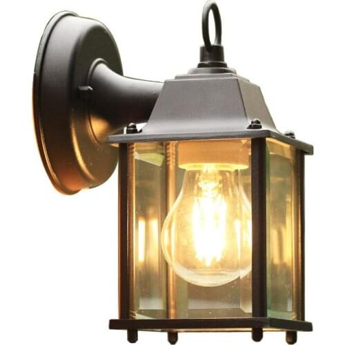 Courtyard Garden Porch Corridor Lights retro wall WF1022Minimalist E27 Wall lamp,Outdoor Waterproof Wall light,AC90-260V glass