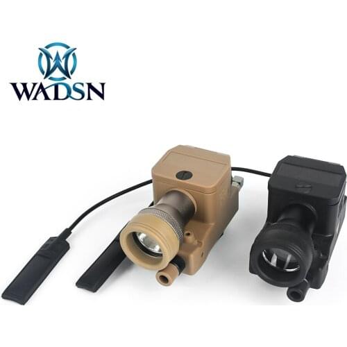 WADSN Tactical LLM01 Flashlight Red Laser IR Laser White Light 610 Lumen Hunting Rifle Scout Light Plastic for Picatinny Rail