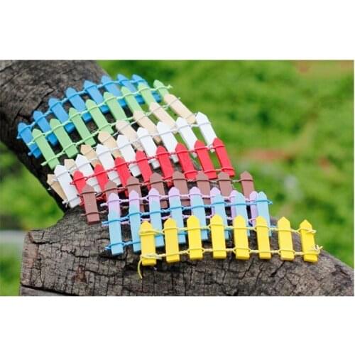 1 Pcs/lot Mini Small Ornaments Ten Color Small-hearted Little Small Fence Fence Fairy Decor Home Decor Miniature Garden