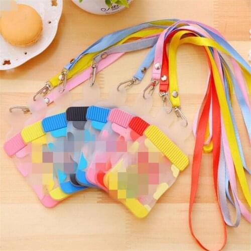 1piece random Milk Bottle Design , 12*7CM Silicone BUS Card & ID Card Holder Case Pouch BAG Holder Case Cover