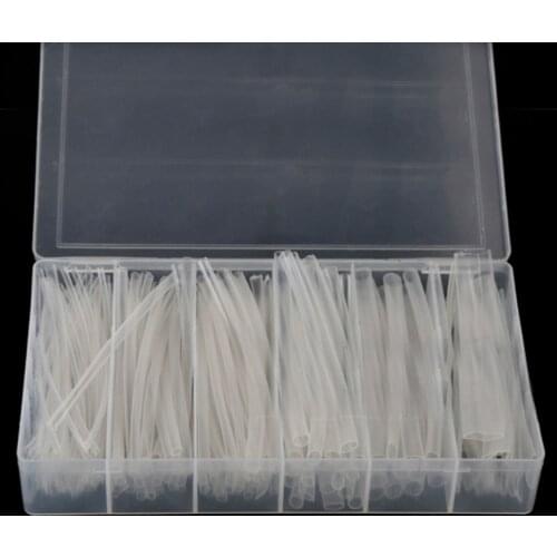 150Pcs 100mm 2:1 Heat Shrink Tubing Polyolefin Transparent Tube Sleeving Wrap