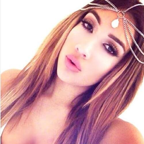 2020 Fashion Jewelry Gold Chain Crystal Wedding Hair Chain Bijou Cheveux Mariage Corrente Cabelo Rhinestone Hiar Chain