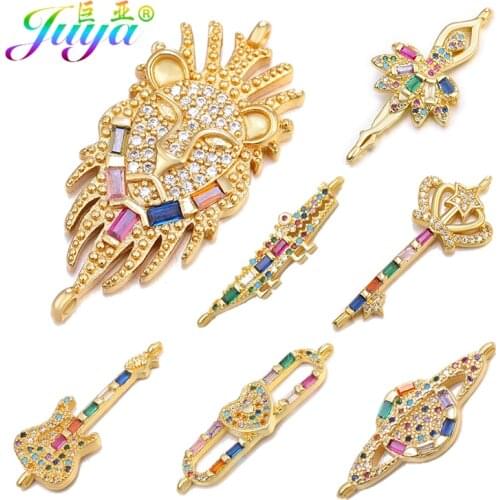 Juya DIY Jewelry Making Supplies Lion Key Saturn Ballerina Charm Connector Accessories For Handmade Bracelet Earring material