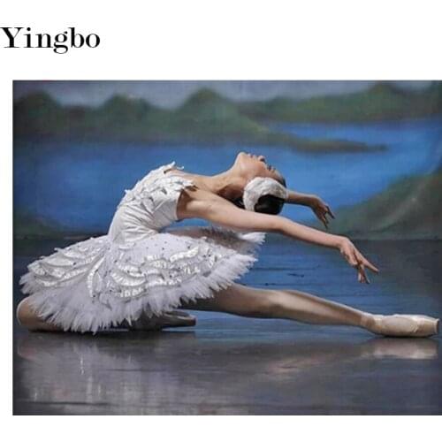 DIY 5D Diamond Painting Ballerina Diamond Embroidery Mosaic Ballet Dancer Picture Of Rhinestone Full Square Drill Home Decor