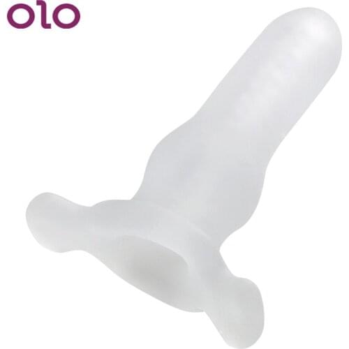 OLO Hollow Anal Plug Sex Toys for Women Men Gay Masturbation Soft Butt Plug Male Penis Dildo Insert Design Prostate Massager