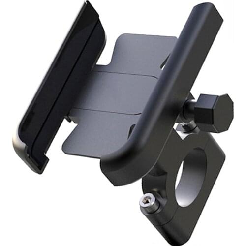 Motorcycle Handlebar Mobile Phone Support Bicycle Phone Holder 360 Rotation Road Bike Mount Bracket Accessories Aluminum Alloy