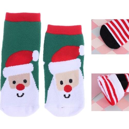 1 Pair Cotton Snowflake Elk Spring Winter Autumn Baby Girls Boys Kids Warm Socks