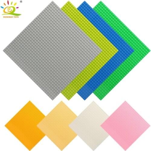 HUIQIBAO Classic Base 32*32 Dots Plates Plastic Bricks Baseplates Brands Building Blocks Construction Toys Kid Gifts Children