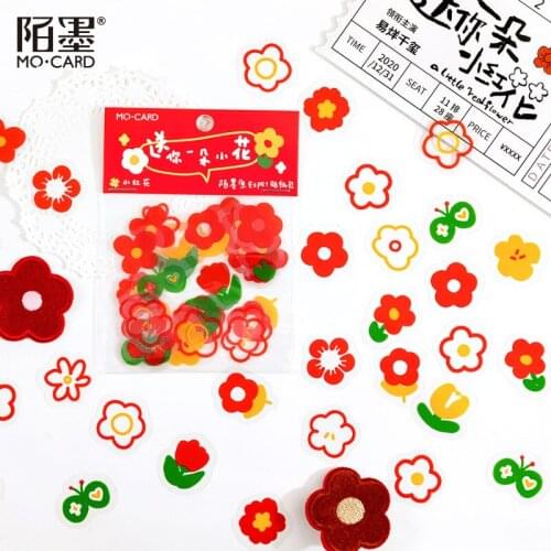 20set/1lot Kawaii Stationery Stickers Gold flowers Book Diary Decorative Mobile Stickers Scrapbooking DIY Craft Stickers