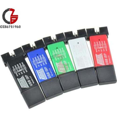 Mini USBISP USBASP Programmer Aluminum for 51 ATMEL AVR WIN7 64