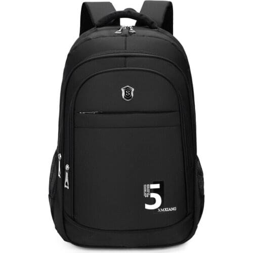 Male Backpack Large Capacity Backbag Simple Multi-layer Outdoor Travel Bag Mens Multifunctional Waterproof 15.6-inch Laptop Bag