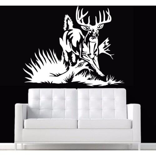 Hunt Buck Decal Hunting Club Antlers Sticker Hollow Sticker Hunter Car Window Vinyl Decal Funny Poster Motorcycle