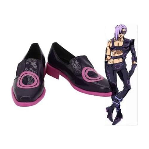JoJos Bizarre Adventure Melone Cosplay Boots Shoes Leather Men Shoes Costume Customized Accessories Halloween Party Shoes