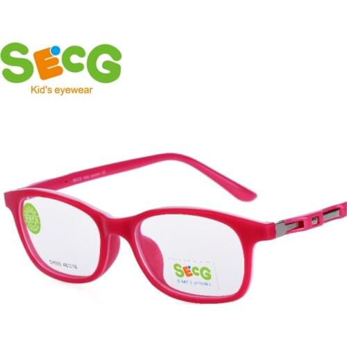 SECG Mental frame children frame tough flexible eyeglass Oculos gafas boys girls Optic Hyperopia Myopia strap prescription
