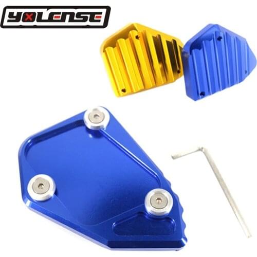 Motorcycle CNC Kickstand Foot Side Stand Extension Support Plate Pad For BMW R1200GS ADV R 1200 GS R1200 GS Adventure 2008-2014