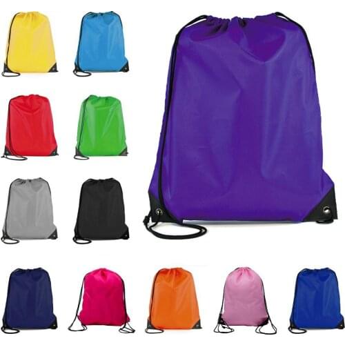 Portable Sports Bag Thicken Drawstring Belt Riding Backpack Gym Drawstring Student Bag Clothes Backpacks Waterproof