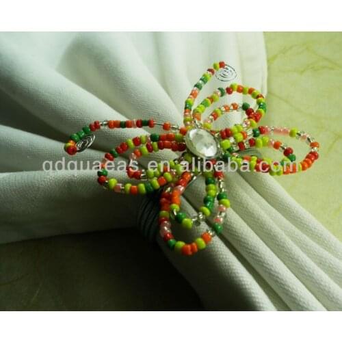 Aliexpress sold beaded wedding napkin ring holiday decoration napkin ring