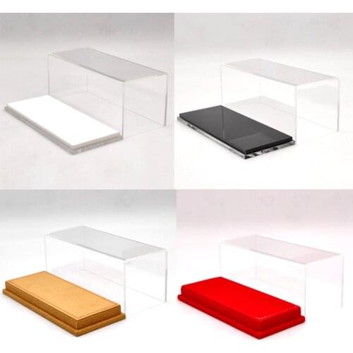 17cm Acrylic Case Display Box Transparent Dustproof Car Models High-End Base 1:43 Thicken