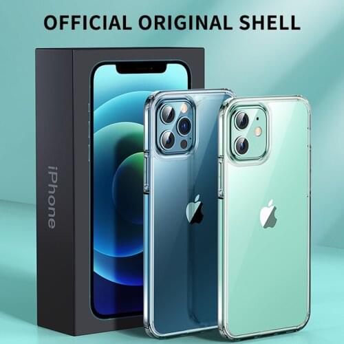 Luxury Shockproof Carmera Lens Protection Transparent Phone Case For iPhone 12 Pro Max Mini 11 Ultra-Thin Back Cover Fundas Bag