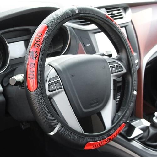 Car Steering Wheel Covers Reflective Faux Leather Elastic for LADA Priora Kalina Granta Vesta Xray X-Ray lights niva 4x4 vaz