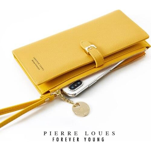 Womens Clutch Bag Simple Womens Wallet Solid Color Wrist Bag Large Capacity Clutch Bag Women