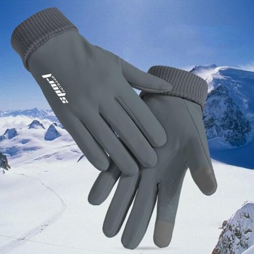 Winter Warm Gloves Touch Screen Cycling Mittens Outdoor Sports Protective Gloves Mountaineering Cycling Windproof Gloves