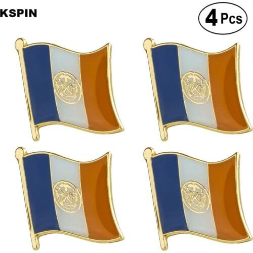 U.S.A New York Flag Pin Lapel Pin Badge Brooch Icons 4pcs