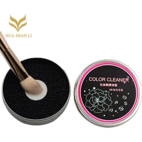 1pcs Makeup Brush Cleaner Sponge Remover Color Brush Eyeshadow Sponge Tool Cleaner esponja maquiagem saniye makeup demaquilante