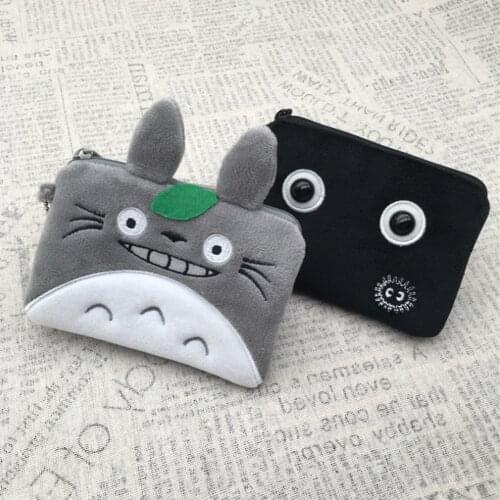 New 10PCS My Neighbor TOTORO Dust Soot 13X9CM Coin Bag Plush Doll