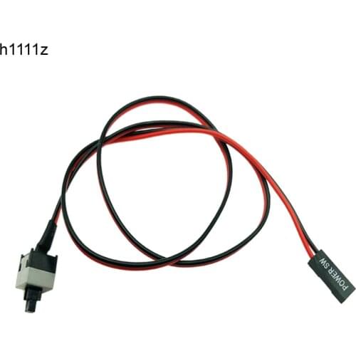 100pcs Host Motherboard Power Cable Adapter Cord Computer ON/OFF Switch Reset SW Cable Connector for BTC Miner Antminer Mining