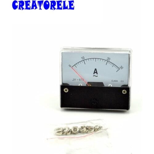 AC 670(30) Analog Ammeter Panel Current Amper Meter Pointer Diagnostic-tool Amperimetro Ampermeter New China