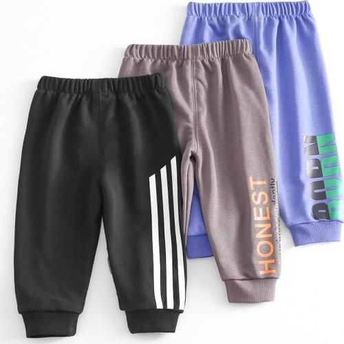 Kid Boys Pants Spring Autumn 2021 New Trousers Children Pants Baby Fashion Stripe Pants Infant Clothing Casual Pants