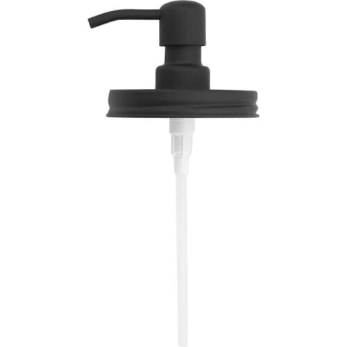 Premium Anti Rust Stainless Steel Mason Jar Soap and Lotion Dispenser Lids Shampoo Pump For Most Regular Mouth Canning Jars