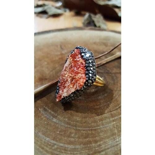 Dr Stone natural Stone Vanadinite Stone 22 carat gold plated female Even 418647478