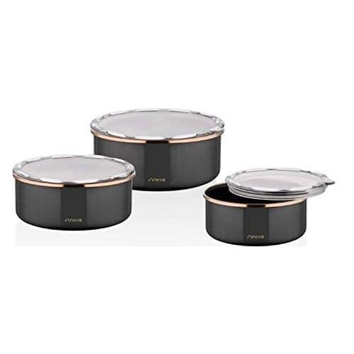 NEVA FOOD CONTAINER ENAMEL 3 PIECES SWEET PREMIUM BİTTER N2775