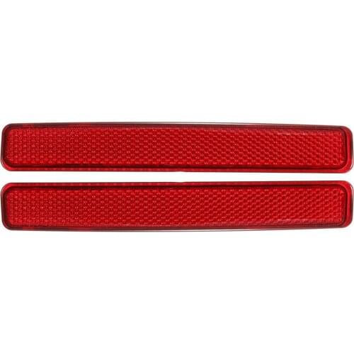 Red Lens Rear Bumper Reflector Assembly Replacement Rear Bumper Light Virtual Light for T5 2001-2010 for 7E0945105 7E0945106