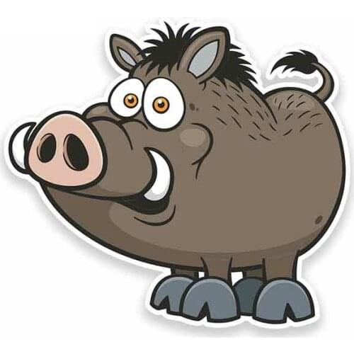 Personality Hog Boar Pig Car Stickers Accessories Motorcycle Cover Scratches Waterproof PVC 13cm *13cm