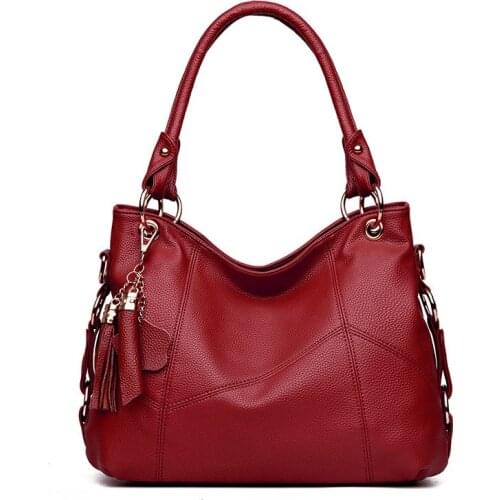 2021 New Female Shoulder Bag Vintage Hand Bag Ladies Leather Top-Handle Bag Main Luxury Handbags Women Bags Designer