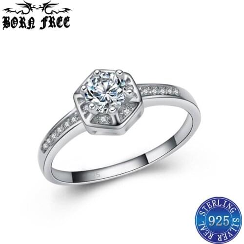 Wedding ring silver 925 open ring simple lot bague femme couple rings women fine jewelry anillo plata 925 mujer fashion ringen