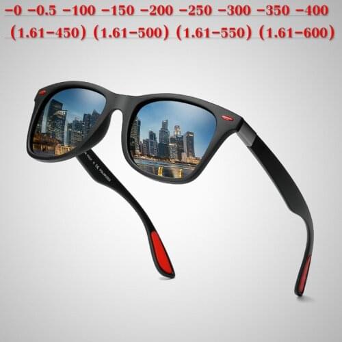 Prescription Glasses SPH 0 to -6.0 For Myopia Men Women Fashion Polarized Sunglasses With Diopter Shortsighted Sunglasses NX