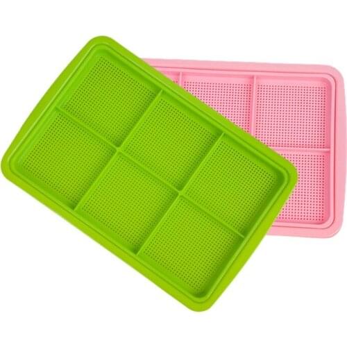 Water Planting Nursery Plate Seedling Tray for Cat Dog Rabbit Pet Grass Hydroponics Seeded Bed Float Grow Sowing Spout #0