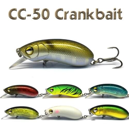 CC50 Crankbait 55mm 8.4g Sinking Fishing Lures Small Crank Bait Mini Sink Minnow Hard Artificial for bass trout perch pike fish