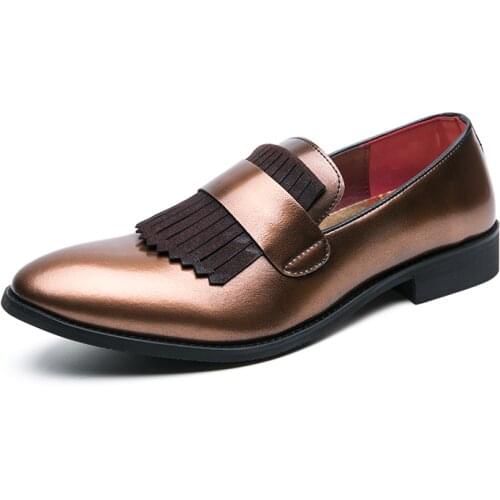 Mens Casual Patent Leather Shoes Men Luxury Classic Business Wedding Office Elegant Formal Shoes Wedding Party Dress Shoes