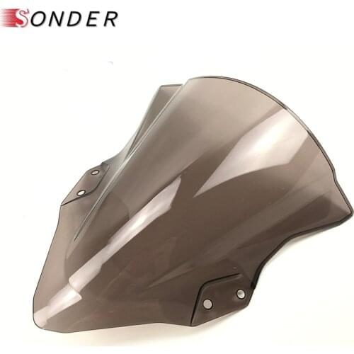 Hot sale Windscreen Windshield For Kawasaki Ninja 400 250 2018 2019 Motorcycle Double Bubble Ninja400 Ninja250 18 19