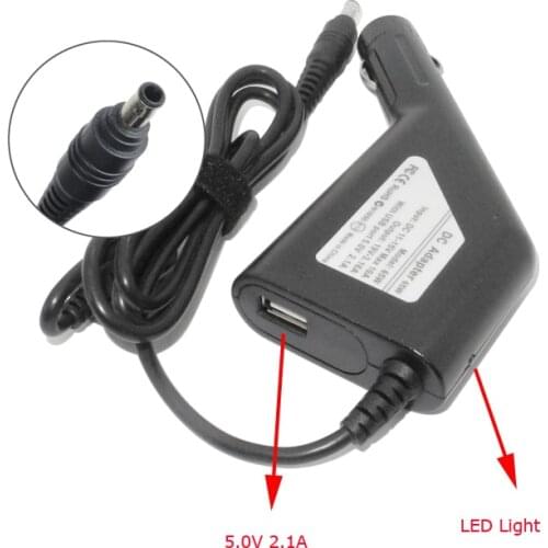 For Samsung R58 R23 R540 R429 R23 RV411 R440 R430 R528 R478 19V 3.16A Laptop Dc Car Charger Adapter 5V 2.1A USB Phone Charger