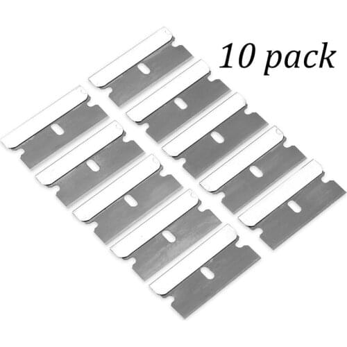 10Pcs Metal Blade Glue Residue Cleaning Tool for Phone LCD Glue Remover Scraper Removing Paint and Decals (NO handle)