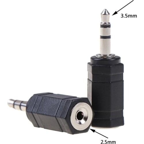 2Pcs 2.5 Mm Male To3.5MM Female 3.5 To 2.5 Stereo Jack Audio Pc Phone Headphone Earphone Converter Adapter Cable Plug Wholesale