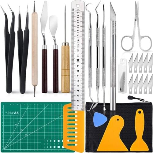 28pcs Precision Craft Tools Set Vinyl Weeding Tools For Weeding Vinyl Silhouettes Cameos Diy Art Work Cutting Hobby Scrapbook