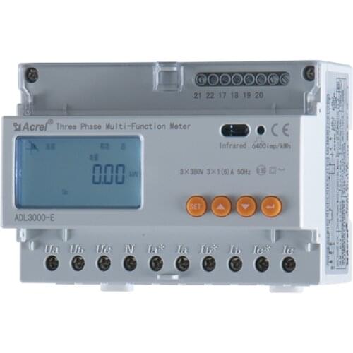 3-phase 7 module three phase multifunction energy meter with CE